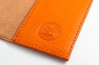 maf pinto (マフ ピント) レザーブックカバー文庫サイズ（レギュラーモデル）オレンジ シュリンク
