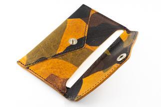 maf pinto 薄型名刺入れ レザーカードケース カモフラージュ ライト