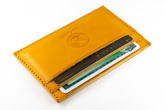 maf pinto レザーカードケース イエロー