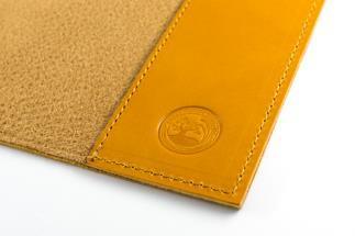 maf pinto (マフ ピント) レザーブックカバー四六判ハードカバーサイズ（レギュラーモデル）【イエロー】