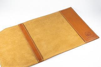 レザーブックカバー四六判サイズ（フリーモデル）【ライトブラウン】