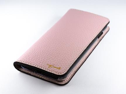 maf pinto アイフォーンケース 本革 日本製 (iPhone SE 第2世代 ／ 8 ／ 7, ) ADRIA LINE 【ライトピンク】