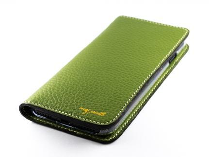 maf pinto アイフォーンケース 本革 日本製 (iPhone SE 第2世代 ／ 8 ／ 7, ) ADRIA LINE 【グリーンティー】