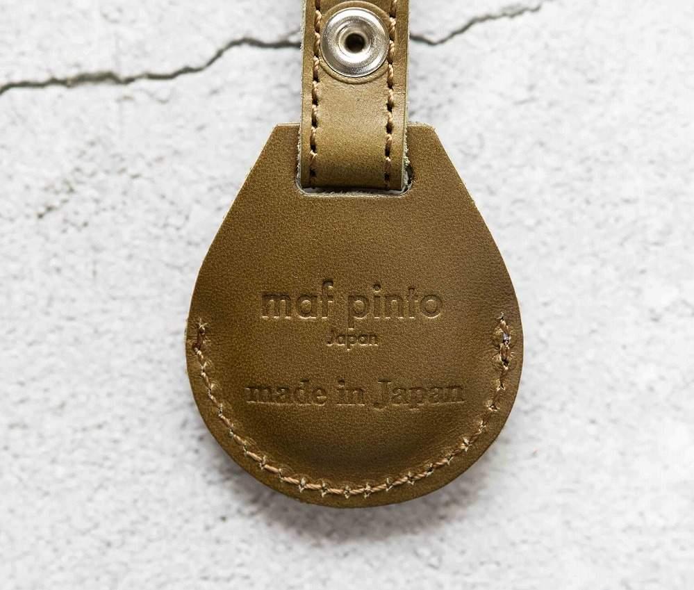 エアタグ用 キーホルダー カバー レザー 本革 キーリング apple airtag 【オリーブ】