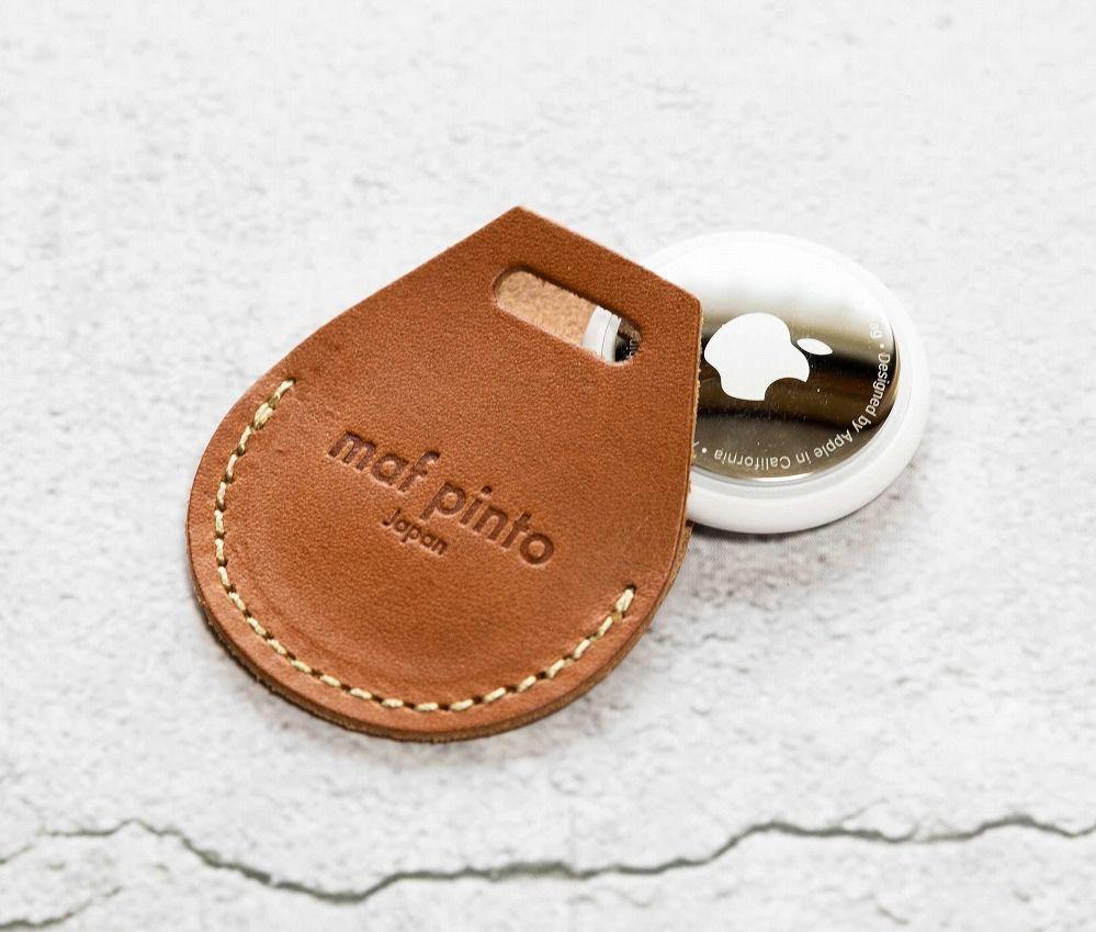 エアタグ用 ケース カバー（フルカバーモデル） レザー 本革 apple airtag 【ライトブラウン】