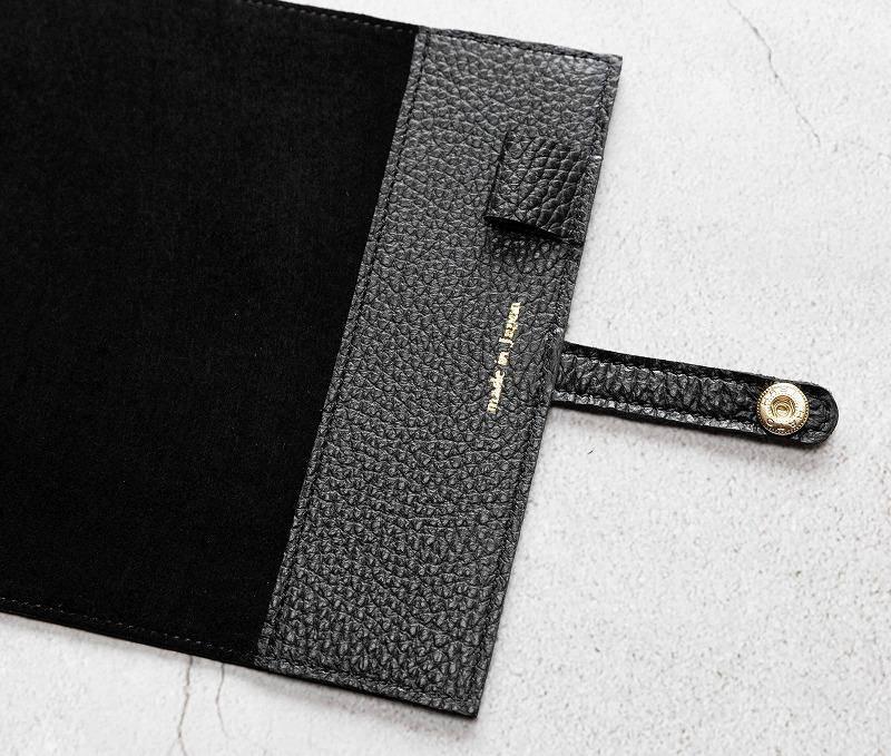 maf pinto (マフ ピント) 手帳カバー＆ブックカバー ブラック ADRIA LINE レザー 本革 日本製