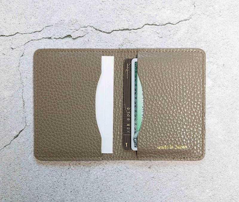 maf pinto (マフ ピント) レザーカードケース クリアポケット トープ ADRIA LINE 本革 日本製