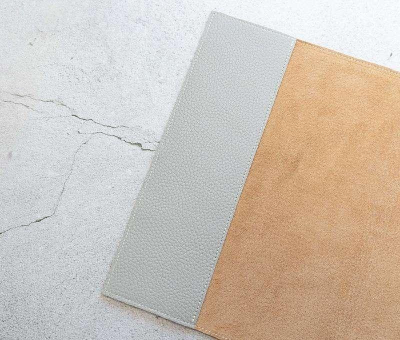 maf pinto (マフ ピント) ノートカバー B5サイズ ライトグレー ADRIA LINE レザー 本革 日本製