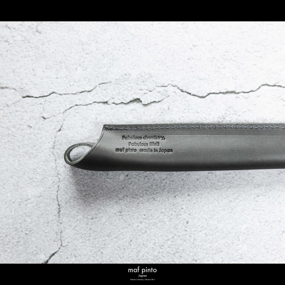 maf pinto(マフ ピント) ペンケース １本差し ペンシース 万年筆 筆箱 グレー レザー 本革 日本製
