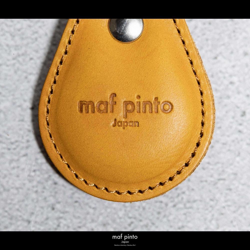 maf pinto (マフ ピント) タグ キーリング キーホルダー キーケース キーチャーム イエロー レザー 本革 日本製