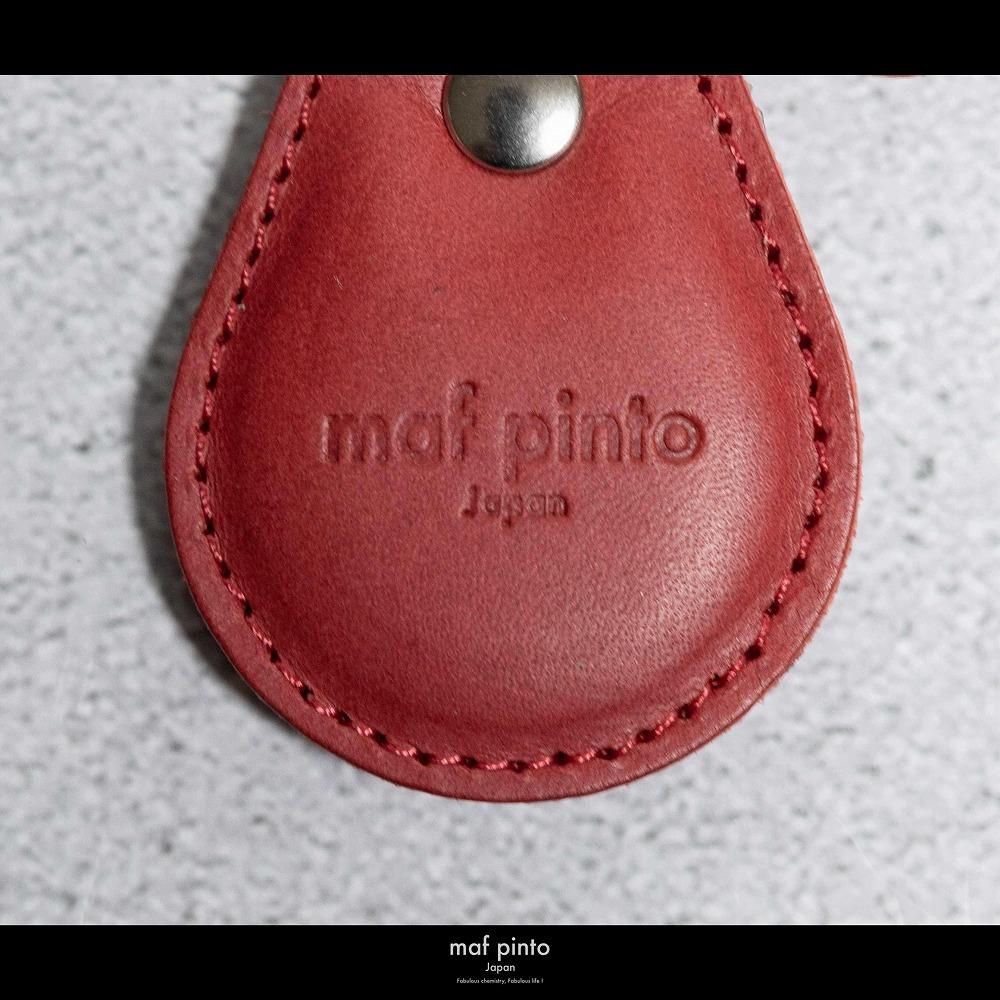 maf pinto (マフ ピント) タグ キーリング キーホルダー キーケース キーチャーム レッド レザー 本革 日本製