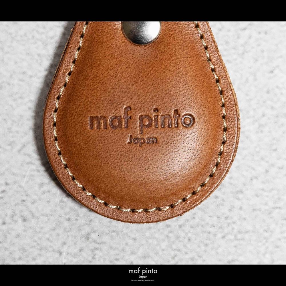 maf pinto (マフ ピント) タグ キーリング キーホルダー キーケース キーチャーム ライトブラウン(白ステッチ) レザー 本革 日本製