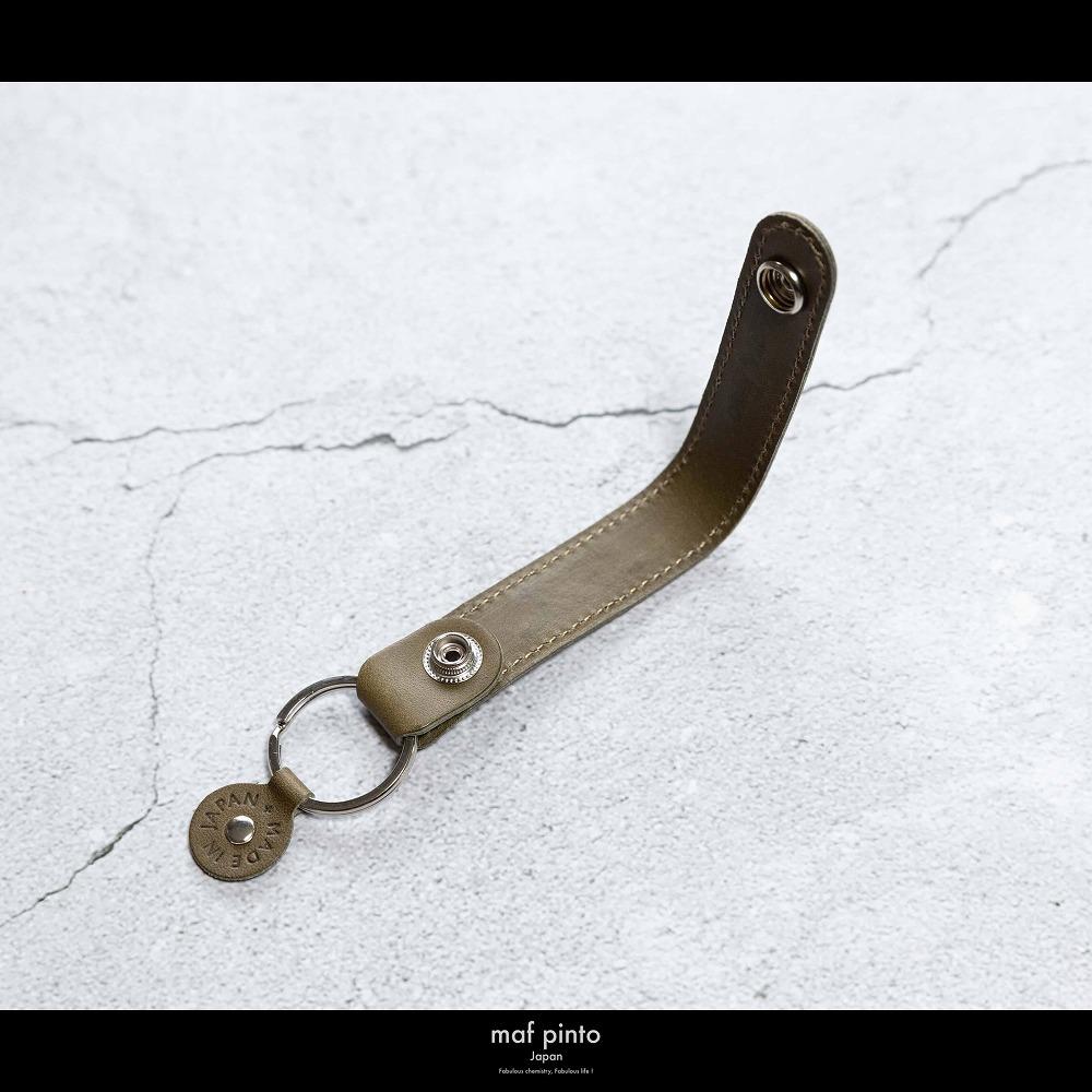 maf pinto (マフ ピント)ストラップ キーリング キーホルダー キーケース オリーブ レザー 本革 日本製