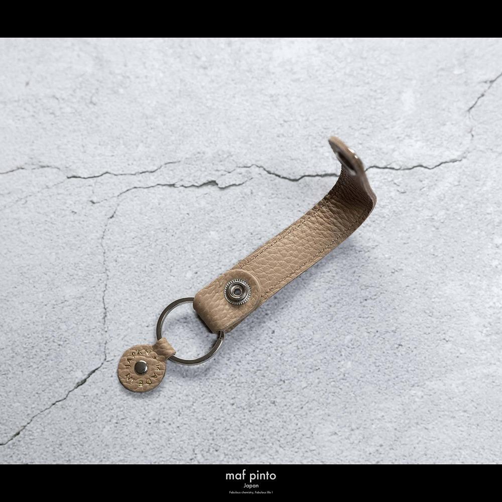 maf pinto (マフ ピント)ストラップ キーリング キーホルダー キーケース カプチーノ ADRIA LINE レザー 本革 日本製