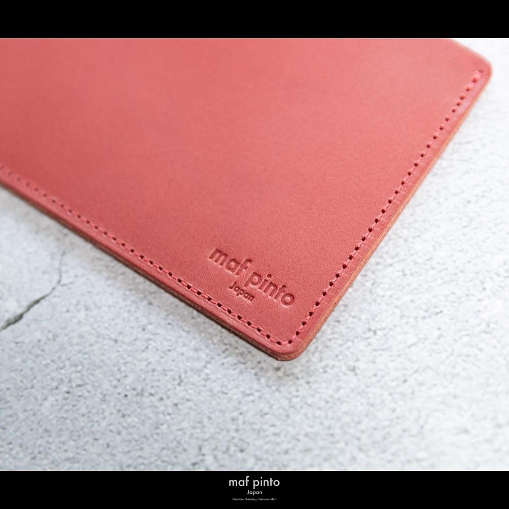 maf pinto (マフ ピント) お札入れ 長財布 レッド 薄い レシート収納 レザー 本革 日本製