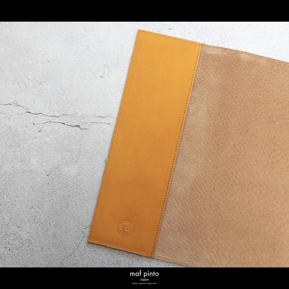 maf pinto (マフ ピント) ノートカバー B5サイズ イエロー レザー 本革 日本製