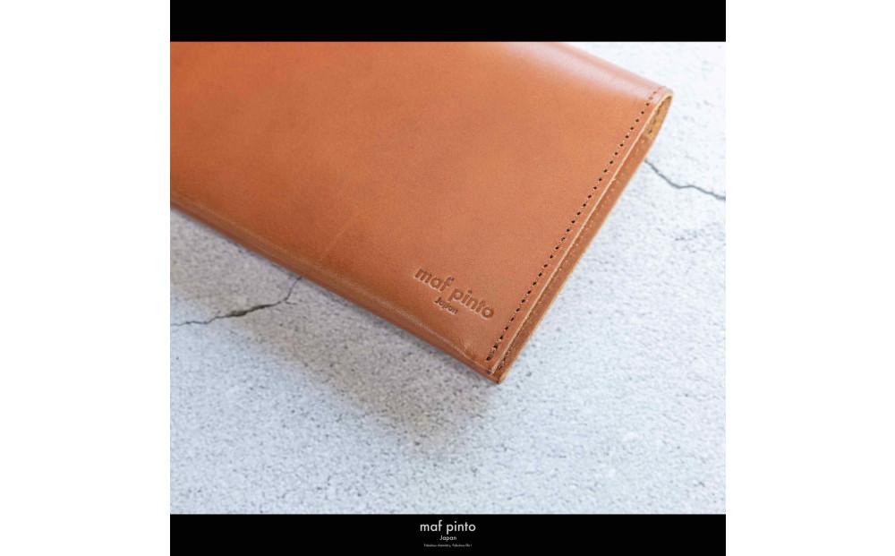 maf pinto (マフ ピント) 通帳ケース 通帳入れ カード収納 ライトブラウン(同色ステッチ) レザー 本革 日本製