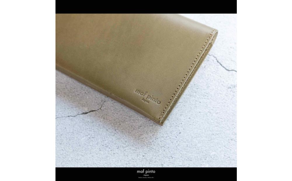 maf pinto (マフ ピント) 通帳ケース 通帳入れ カード収納 オリーブ レザー 本革 日本製