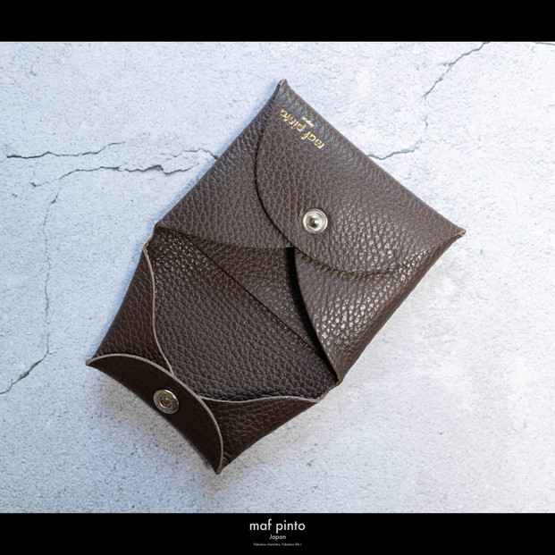 maf pinto (マフ ピント) ミニ財布 コンパクト ウォレット 小型 小銭入れ カードケース レザー 本革 62チョコレート
