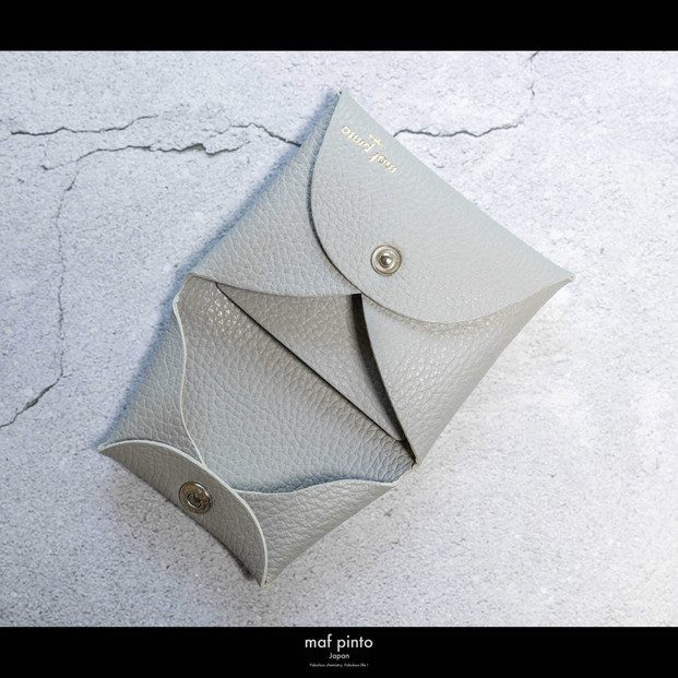 maf pinto (マフ ピント) ミニ財布 コンパクト ウォレット 小型 小銭入れ カードケース レザー 本革 51ライトグレー