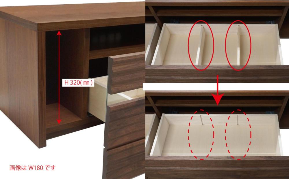 無垢リビング家具コリーナ(ローボード テレビ台・TVボード)120cm【6色】