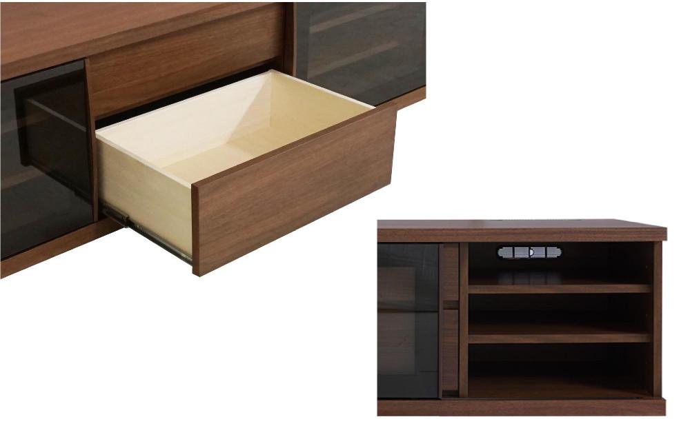 天然木リビング家具アレーグリ(ローボード テレビ台・TVボード)160cm H64【6色】