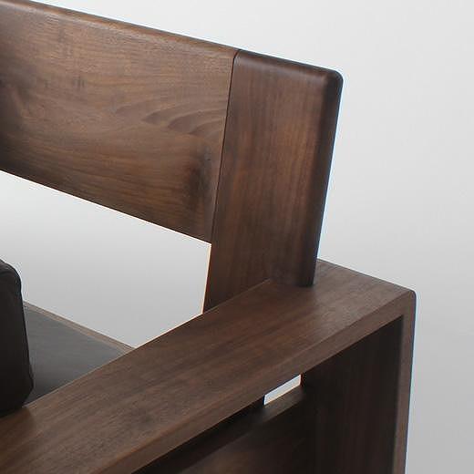 ソファ　マロン180　ウォールナット　無垢　本革　WAプラス　日本製　福岡県　大川市