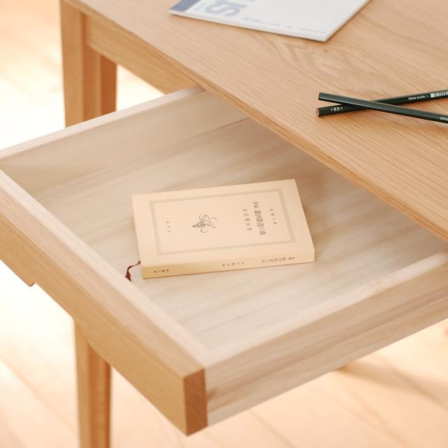 ライトデスク 120×50×72cm オーク無垢材 テレワーク パソコン リモート