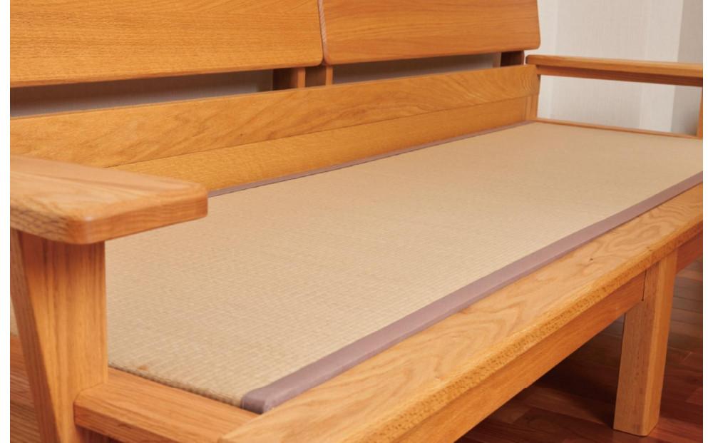 あぐらソファー 暁 3P センダン 3人掛け 肘付き 木製 無垢材 大川家具