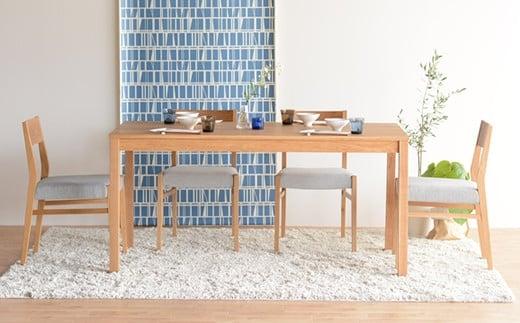 福岡県大川市 オーク 無垢 ダイニングテーブル 幅150 オイル塗装