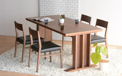 リビングダイニングテーブル DTジャンブル09 ウォールナット 幅160 ウレタン塗装