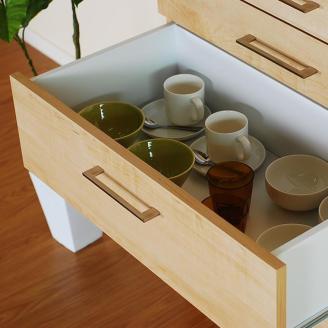 Rank ランク 75チェスト 幅75 高さ150 ヨーロピアンメープルのナチュラルチェスト