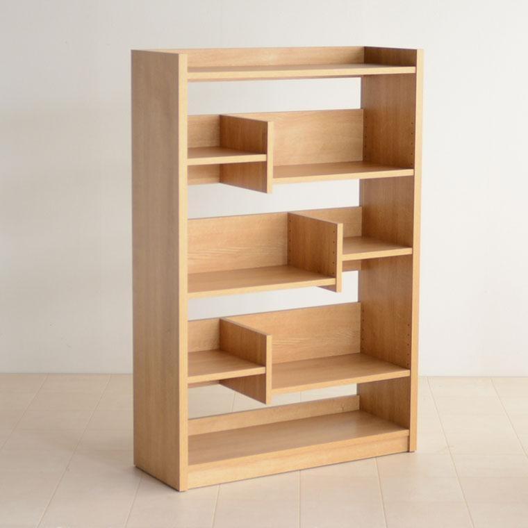 LANE(レーン) シェルフ80L オーク 幅80 高さ120 ロータイプ 多目的ラック