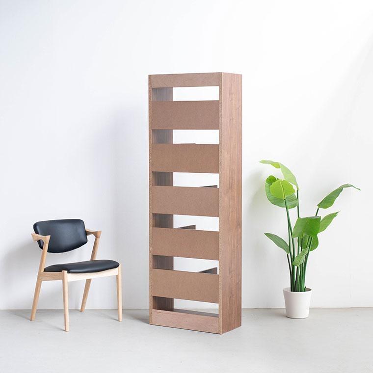 LANE(レーン) シェルフ60 ウォールナット 幅60 高さ180 ハイタイプ 多目的ラック