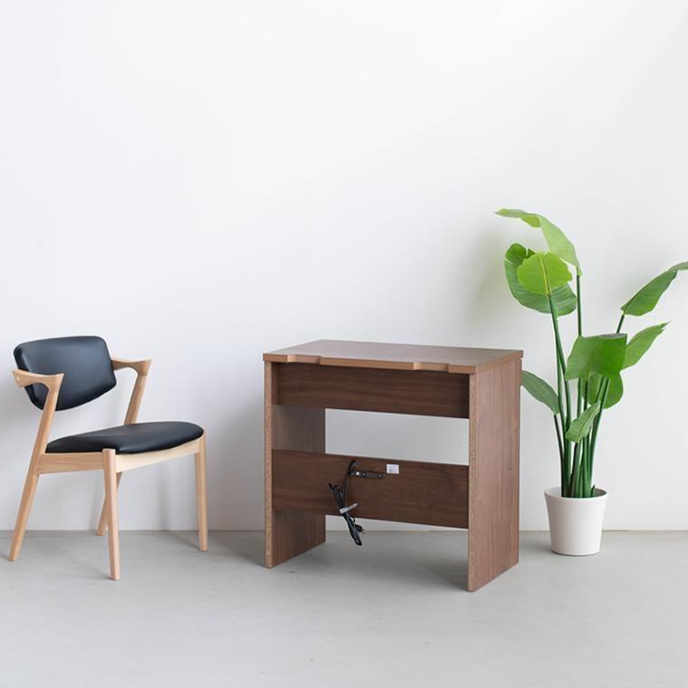 LANE(レーン) デスク75 ウォールナット 幅75 高さ72 コンパクト リビングデスク