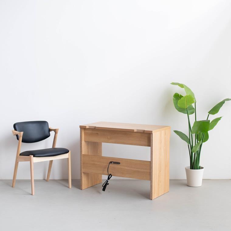 LANE(レーン) デスク90 オーク 幅90 高さ72 コンパクト リビングデスク