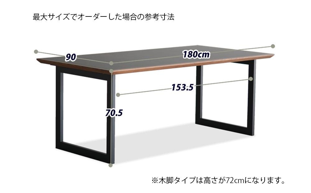 サイズオーダー メラミンテーブル DTジャンブルMM01-01 最大サイズ 幅180 奥行90