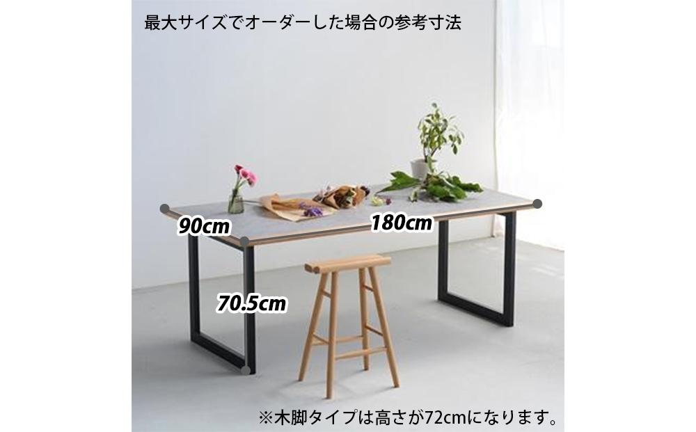 サイズオーダー メラミンテーブル DTジャンブルMM01-04 最大サイズ 幅180 奥行90