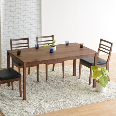 DT01 ウレタン DCゴーダ オールマイティブラック ウォールナット 5点 ダイニングセット