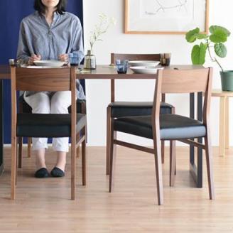 DT02 ウレタン DC01 オールマイティブラック ウォールナット 5点 ダイニングセット