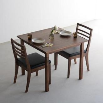 DT03 ウレタン DCゴーダ オールマイティブラック ウォールナット 3点 ダイニングセット