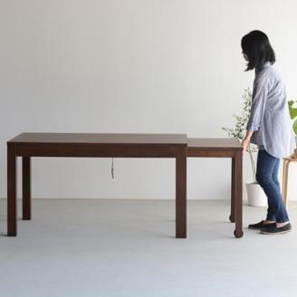 DT06 ウレタン DCゴーダ オールマイティブラック ウォールナット 5点 伸張式 ダイニングセット