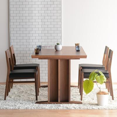 DT09 ウレタン DC01 オールマイティブラック ウォールナット 5点 ダイニングセット