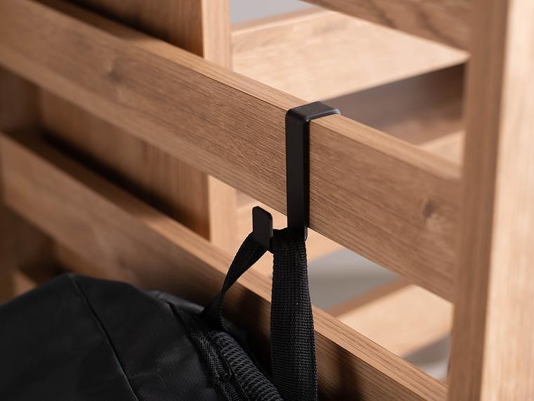 エルブロック パーティションシェルフLa オーク 幅96 奥行き25 高さ124