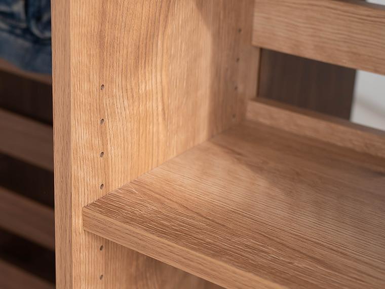 エルブロック パーティションシェルフHa オーク 幅66 奥行き25 高さ160