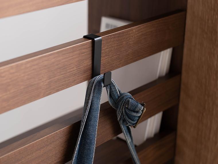 エルブロック パーティションシェルフHb ウォールナット 幅66 奥行き29 高さ160