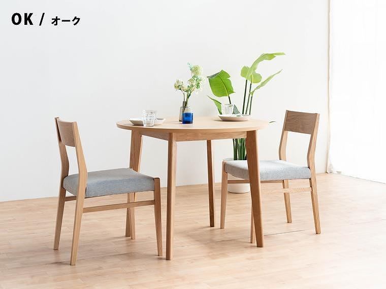 ローマ 丸テーブル 90 オーク