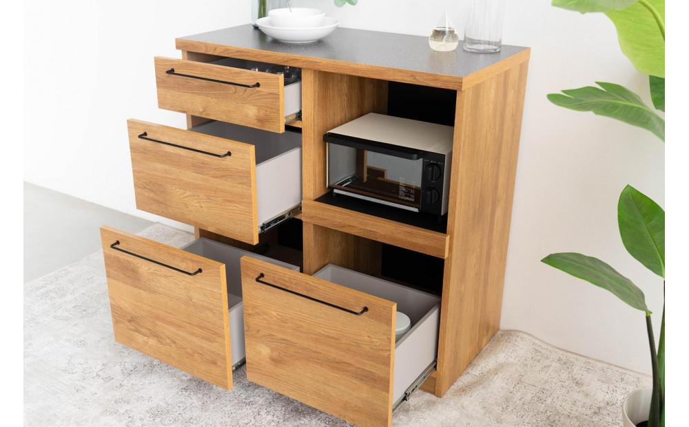 シェイド 90カウンター 幅90 高さ90 ミックスカラーでナチュラルシックなキッチンカウンター