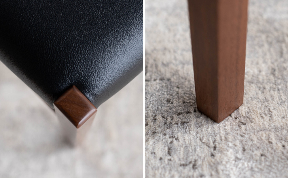 BCジャンブル01 ベンチ ウォールナット オールマイティブラック 1脚 単品 チェア 椅子