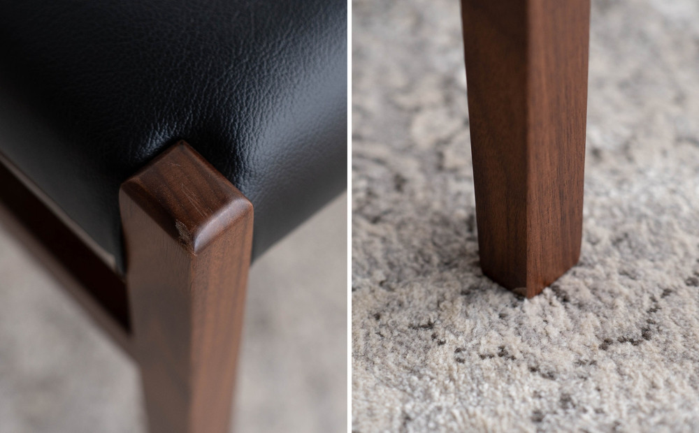 STジャンブル01 スツール ウォールナット オールマイティブラック 1脚 単品 チェア 椅子